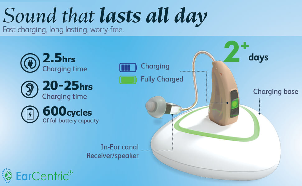 Hearing aids easy control diagram